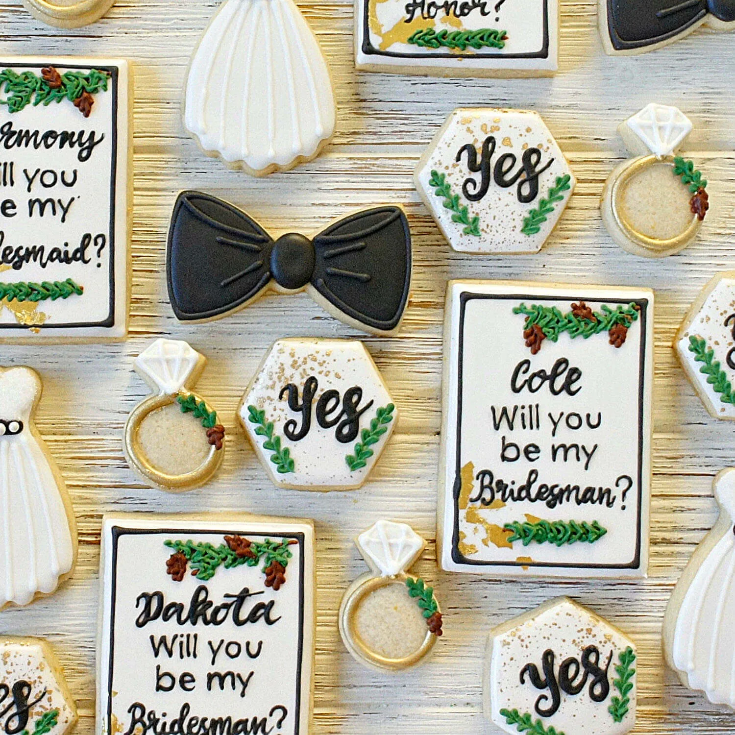 will you be my bridesman cookies